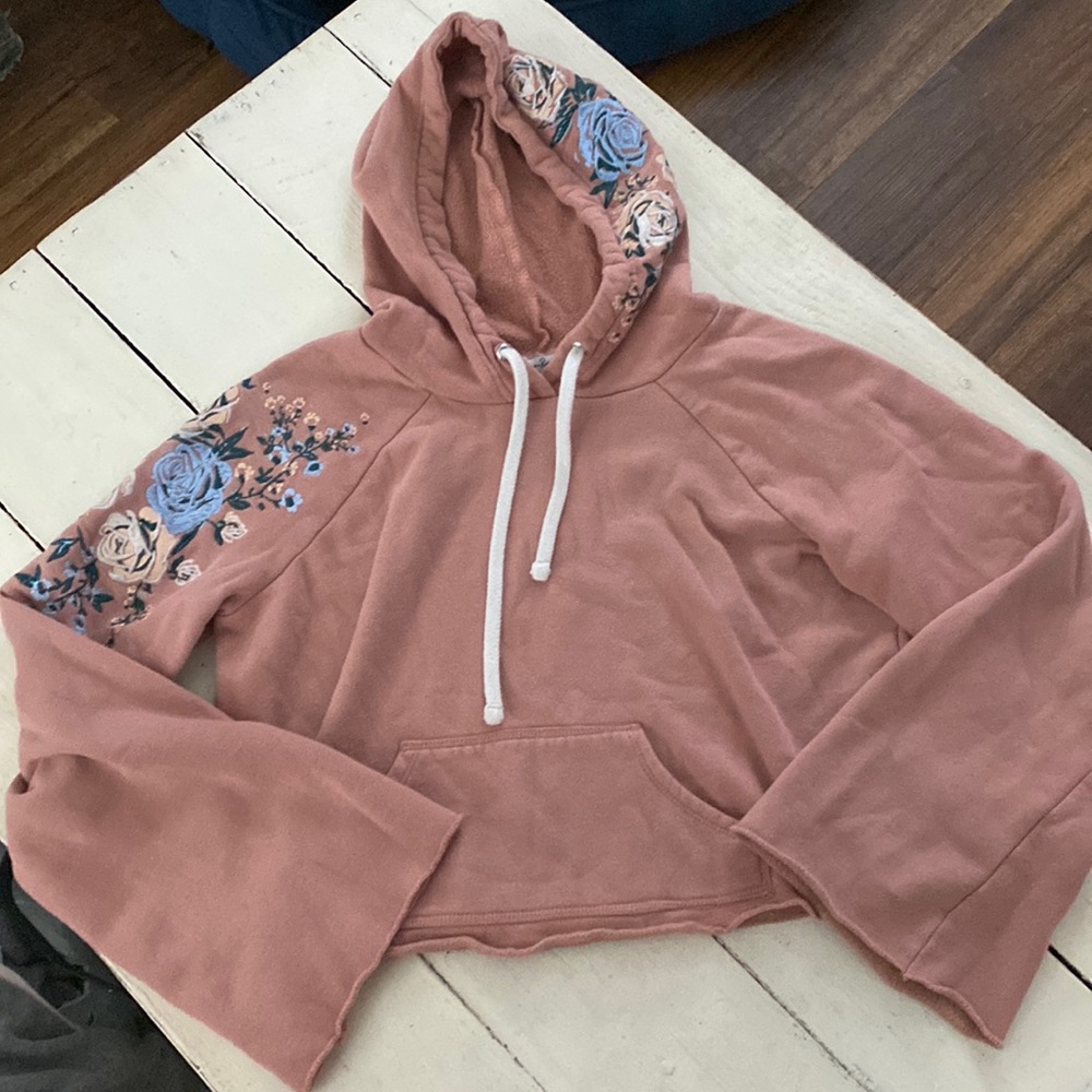 American Ray crop hoodie